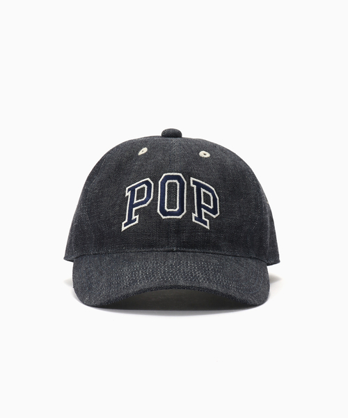 POP TRADING COMPANY（ポップトレーディングカンパニー）の「POP TRADING COMPANY × FULL COUNT 6Panel Denim Cap（キャップ・メンズ・ネイビー・FREE）」の2枚目の写真