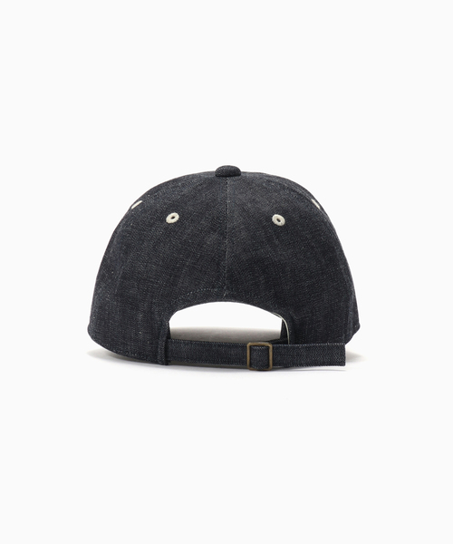 POP TRADING COMPANY（ポップトレーディングカンパニー）の「POP TRADING COMPANY × FULL COUNT 6Panel Denim Cap（キャップ・メンズ・ネイビー・FREE）」の3枚目の写真