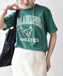 Champion:〈洗濯機可能〉グラフィック ロゴ ショート スリーブ TEE