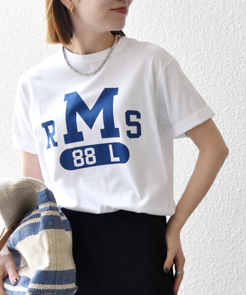 Champion(チャンピオン)の「Champion:〈洗濯機可能〉グラフィック ロゴ ショート スリーブ TEE(Tシャツ/カットソー・レディース・ブラック/ライトホワイト/ホワイト/ホワイト系その他/ライトグレー/グリーン・ONE SIZE)」の14枚目の写真