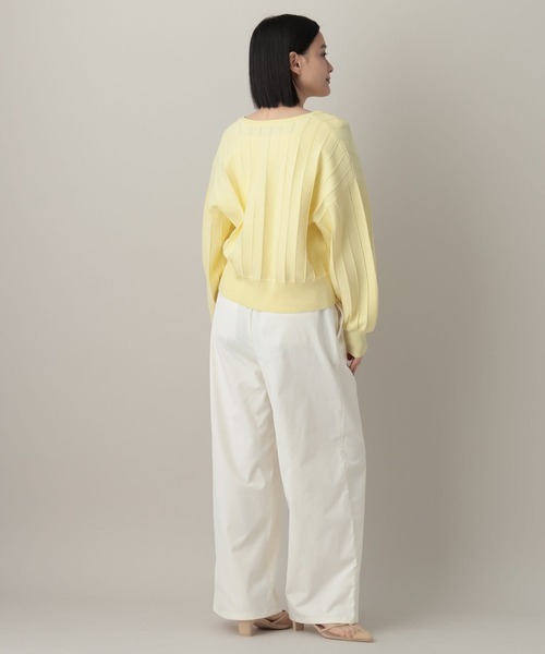 A part by（アパートバイ）の「イージーツイルパンツ（スラックス・レディース・アイボリー・FREE）」の3枚目の写真