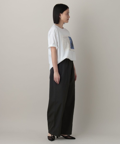 A part by（アパートバイ）の「イージーツイルパンツ（スラックス・レディース・アイボリー・FREE）」の10枚目の写真