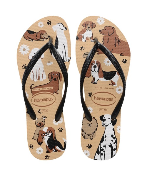 havaianas(ハワイアナス)の「SLIM PETS(サンダル・レディース・ナチュラル/ピンク系・22cm/23cm/24.5cm/25.5cm)」の2枚目の写真