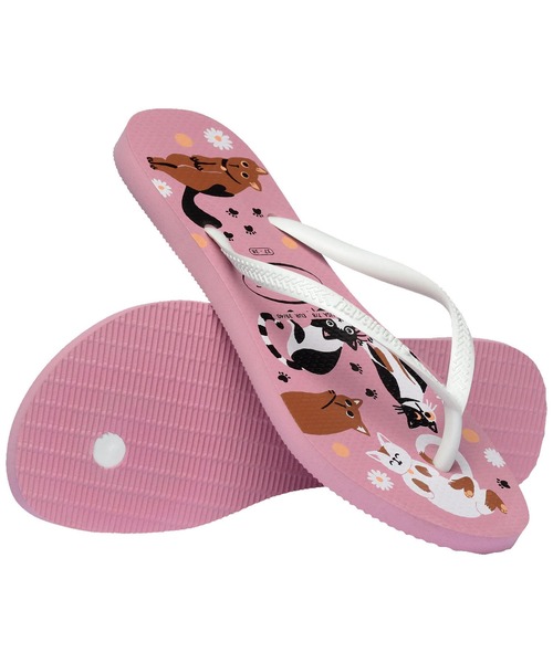 havaianas(ハワイアナス)の「SLIM PETS(サンダル・レディース・ナチュラル/ピンク系・22cm/23cm/24.5cm/25.5cm)」の5枚目の写真