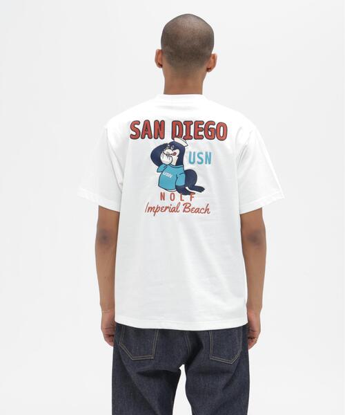 AVIREX(アヴィレックス)の「S/S T-SHIRT "SAN DIEGO SEA LION" / ショートスリーブTシャツ "サンディエゴ シーライオン" / AVIREX / アヴィレックス(Tシャツ/カットソー・メンズ・ブラック/ホワイト/オレンジ・XL/M/L/2XL)」の13枚目の写真