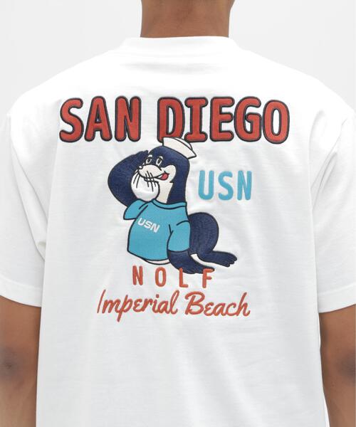 AVIREX(アヴィレックス)の「S/S T-SHIRT "SAN DIEGO SEA LION" / ショートスリーブTシャツ "サンディエゴ シーライオン" / AVIREX / アヴィレックス(Tシャツ/カットソー・メンズ・ブラック/ホワイト/オレンジ・XL/M/L/2XL)」の18枚目の写真
