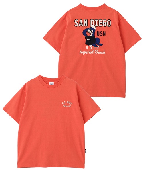 AVIREX(アヴィレックス)の「S/S T-SHIRT "SAN DIEGO SEA LION" / ショートスリーブTシャツ "サンディエゴ シーライオン" / AVIREX / アヴィレックス(Tシャツ/カットソー・メンズ・ブラック/ホワイト/オレンジ・XL/M/L/2XL)」の3枚目の写真