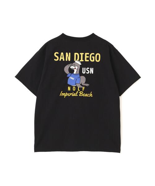 AVIREX(アヴィレックス)の「S/S T-SHIRT "SAN DIEGO SEA LION" / ショートスリーブTシャツ "サンディエゴ シーライオン" / AVIREX / アヴィレックス(Tシャツ/カットソー・メンズ・ブラック/ホワイト/オレンジ・XL/M/L/2XL)」の5枚目の写真