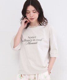 リラクシーロゴプリントTシャツ【洗濯機OK】