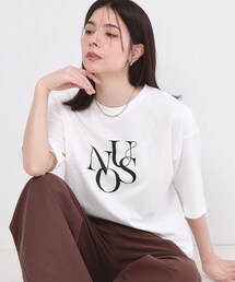 OPAQUE.CLIP | リラクシーロゴプリントTシャツ【洗濯機OK】(Tシャツ/カットソー)
