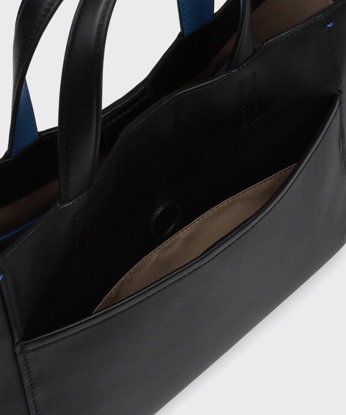 Paul Smith(ポールスミス)の「カラーブロックSS26 ミニトートバッグ【553445 N221T】(トートバッグ・メンズ・オレンジ/ブラック/ブルー・FREE)」の16枚目の写真