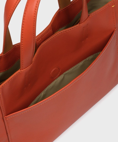 Paul Smith(ポールスミス)の「カラーブロックSS26 ミニトートバッグ【553445 N221T】(トートバッグ・メンズ・オレンジ/ブラック/ブルー・FREE)」の10枚目の写真