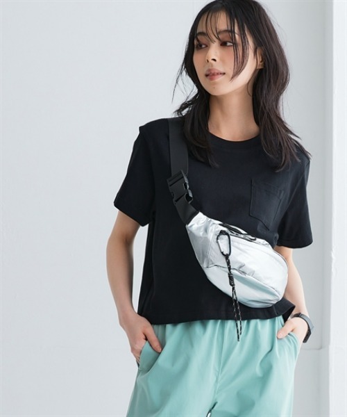 nissen(ニッセン)の「綿100%汗染みしにくいクロップド丈Tシャツ<大きいサイズ有>(Tシャツ/カットソー・レディース・ブラック/ネイビー/グレー系/杢グレー/オフホワイト・L/M/S/3L/LL)」の20枚目の写真