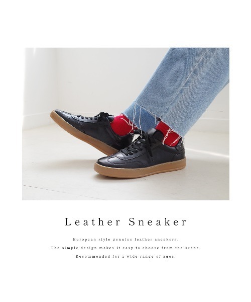 Pointer（shoes）（ポインター）の「【本革】スニーカー（スニーカー・レディース・シルバー/ホワイト/ブラック・38/39/40/35/36/37）」の5枚目の写真