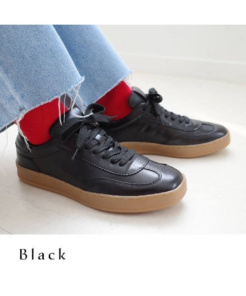 Pointer（shoes）（ポインター）の「【本革】スニーカー（スニーカー・レディース・シルバー/ホワイト/ブラック・38/39/40/35/36/37）」の12枚目の写真