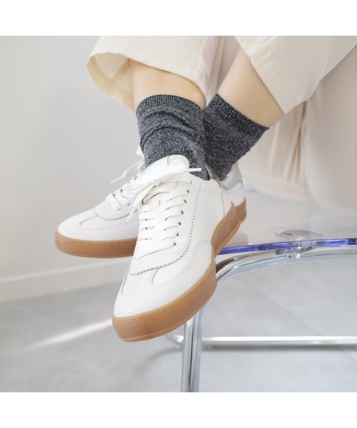 Pointer（shoes）（ポインター）の「【本革】スニーカー（スニーカー・レディース・シルバー/ホワイト/ブラック・38/39/40/35/36/37）」の19枚目の写真