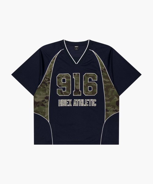 HDEX(エイチデックス)の「カモ916ブロックメッシュショートスリーブ(ネイビー)(Tシャツ/カットソー・メンズ・ネイビー・MEDIUM/LARGE/X-LARGE/2XL)」の2枚目の写真