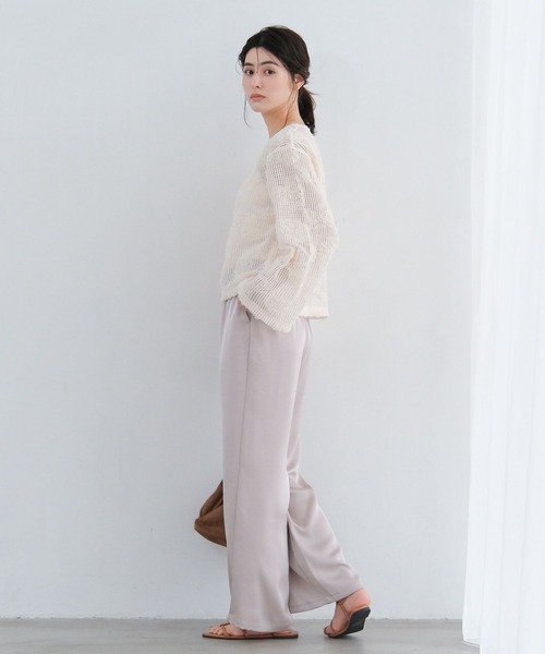 LAKOLE(ラコレ)の「ニュアンスレースプルオーバー / 638717(シャツ/ブラウス・レディース・ベージュ/アイボリー/ブラック・FREE)」の6枚目の写真