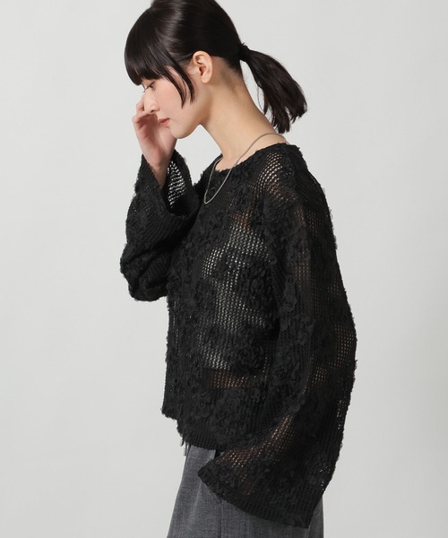 LAKOLE(ラコレ)の「ニュアンスレースプルオーバー / 638717(シャツ/ブラウス・レディース・ベージュ/アイボリー/ブラック・FREE)」の16枚目の写真