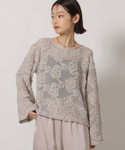 LAKOLE(ラコレ)の「ニュアンスレースプルオーバー / 638717(シャツ/ブラウス・レディース・ベージュ/アイボリー/ブラック・FREE)」の22枚目の写真