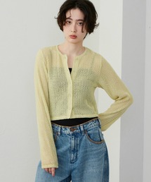Lee（リー）の「Lee/リー クルーネックカーディガン シアー感あり（その他トップス）」