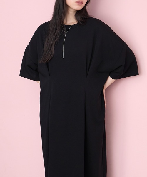 forksy.(フォルクシー)の「【forksy.】<エブリデイシリーズ>モンスタータック ポケット ロングワンピース(ワンピース・レディース・ブラック系/レッド/ブラック/杢グレー/チャコールグレー・M/L)」の17枚目の写真