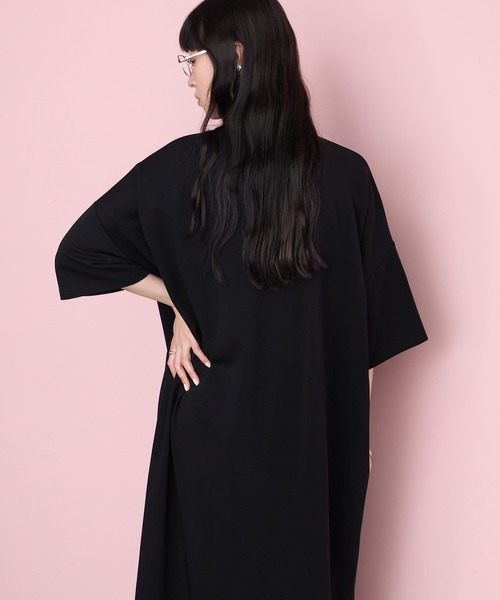 forksy.(フォルクシー)の「【forksy.】<エブリデイシリーズ>モンスタータック ポケット ロングワンピース(ワンピース・レディース・ブラック系/レッド/ブラック/杢グレー/チャコールグレー・M/L)」の18枚目の写真