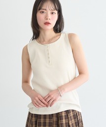 earth music&ecology | ピコミシンヘンリーネックタンクトップ(タンクトップ)