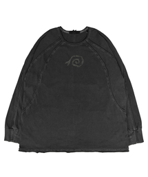 SSERPE（セルぺ）の「ローピグメントフィンガーホールロングスリーブTシャツチャコール（Tシャツ/カットソー）」