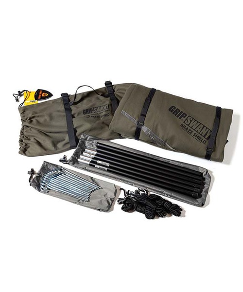 GRIP SWANY(グリップスワニー)の「【GST-01】01FIREPROOF GS TENT(アウトドアグッズ・メンズ・オリーブ/ブラック・FREE)」の15枚目の写真