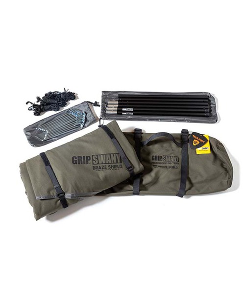 GRIP SWANY(グリップスワニー)の「【GST-01】01FIREPROOF GS TENT(アウトドアグッズ・メンズ・オリーブ/ブラック・FREE)」の16枚目の写真