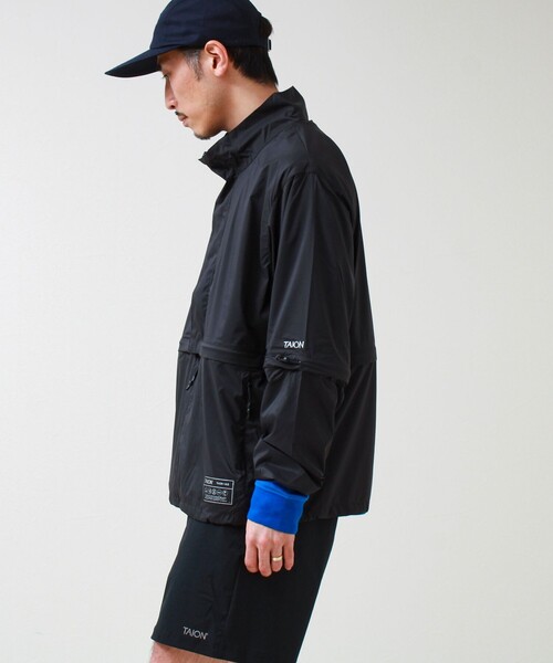 TAION/タイオン】HI-NECK W-ZIP DETACHABLE LIGHT JACKET（ブルゾン