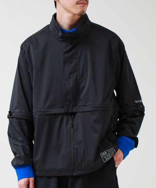 TAION(タイオン)の「【TAION/タイオン】HI-NECK W-ZIP DETACHABLE LIGHT JACKET(ブルゾン・メンズ・ブラック・XL/L/M)」の5枚目の写真
