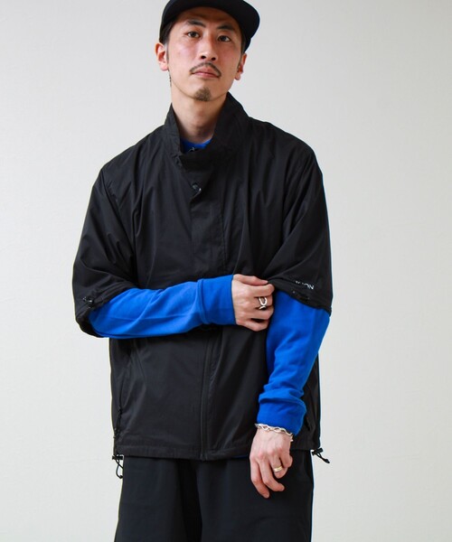 TAION(タイオン)の「【TAION/タイオン】HI-NECK W-ZIP DETACHABLE LIGHT JACKET(ブルゾン・メンズ・ブラック・XL/L/M)」の6枚目の写真