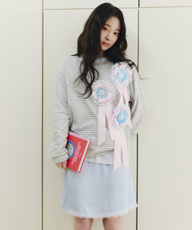 CELITAILS（セリテールズ）の「STRIPE HENLEY NECK T-SHIRT_MELANGE（Tシャツ/カットソー）」