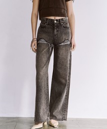 JOSE MOON（ジョゼムーン）の「LAYERED LIKE DENIM PANTS/レイヤードライクデニムパンツ（デニムパンツ）」