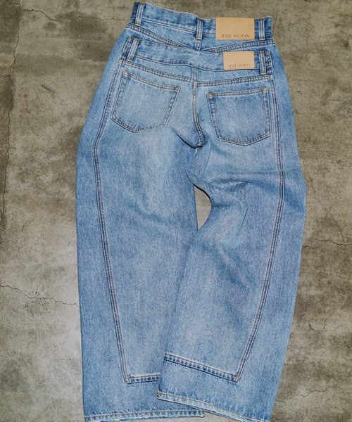 JOSE MOON(ジョゼムーン)の「【3サイズ展開】LAYERED LIKE DENIM PANTS/レイヤードライクデニムパンツ(デニムパンツ・レディース・チャコールグレー/ライトブルー/ベージュ/ピンク・38/36/40)」の22枚目の写真