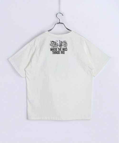 WESTSEA(ウエストシー)の「かいじゅうたちのいるところ / WHERE THE WILD THINGS ARE プリント半袖Tシャツ / グラフィックT(Tシャツ/カットソー・メンズ・ブラック/ホワイト/ブラック系その他/ホワイト系その他・M/L)」の6枚目の写真
