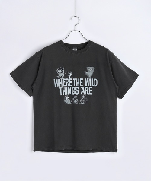 WESTSEA(ウエストシー)の「かいじゅうたちのいるところ / WHERE THE WILD THINGS ARE プリント半袖Tシャツ / グラフィックT(Tシャツ/カットソー・メンズ・ブラック/ホワイト/ブラック系その他/ホワイト系その他・M/L)」の9枚目の写真