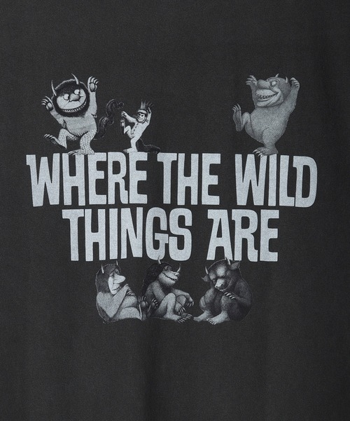 WESTSEA(ウエストシー)の「かいじゅうたちのいるところ / WHERE THE WILD THINGS ARE プリント半袖Tシャツ / グラフィックT(Tシャツ/カットソー・メンズ・ブラック/ホワイト/ブラック系その他/ホワイト系その他・M/L)」の11枚目の写真