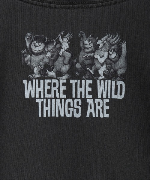 WESTSEA(ウエストシー)の「かいじゅうたちのいるところ / WHERE THE WILD THINGS ARE プリント半袖Tシャツ / グラフィックT(Tシャツ/カットソー・メンズ・ブラック/ホワイト/ブラック系その他/ホワイト系その他・M/L)」の12枚目の写真