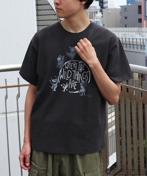WESTSEA(ウエストシー)の「かいじゅうたちのいるところ / WHERE THE WILD THINGS ARE プリント半袖Tシャツ / グラフィックT(Tシャツ/カットソー・メンズ・ブラック/ホワイト/ブラック系その他/ホワイト系その他・M/L)」の13枚目の写真