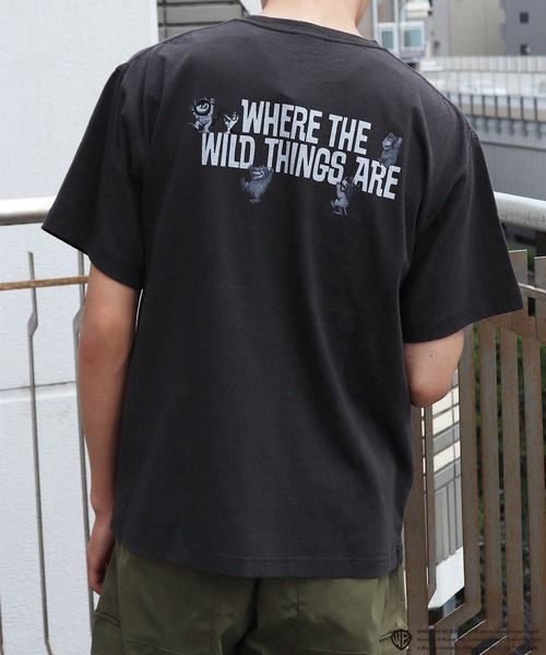 WESTSEA(ウエストシー)の「かいじゅうたちのいるところ / WHERE THE WILD THINGS ARE プリント半袖Tシャツ / グラフィックT(Tシャツ/カットソー・メンズ・ブラック/ホワイト/ブラック系その他/ホワイト系その他・M/L)」の14枚目の写真