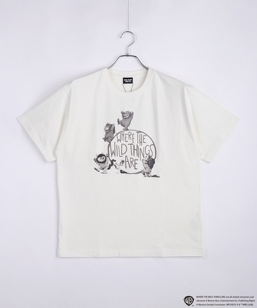 WESTSEA(ウエストシー)の「かいじゅうたちのいるところ / WHERE THE WILD THINGS ARE プリント半袖Tシャツ / グラフィックT(Tシャツ/カットソー・メンズ・ブラック/ホワイト/ブラック系その他/ホワイト系その他・M/L)」の16枚目の写真