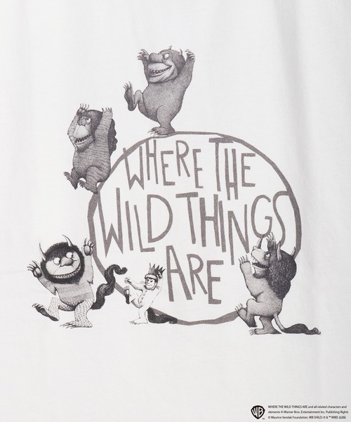 WESTSEA(ウエストシー)の「かいじゅうたちのいるところ / WHERE THE WILD THINGS ARE プリント半袖Tシャツ / グラフィックT(Tシャツ/カットソー・メンズ・ブラック/ホワイト/ブラック系その他/ホワイト系その他・M/L)」の18枚目の写真
