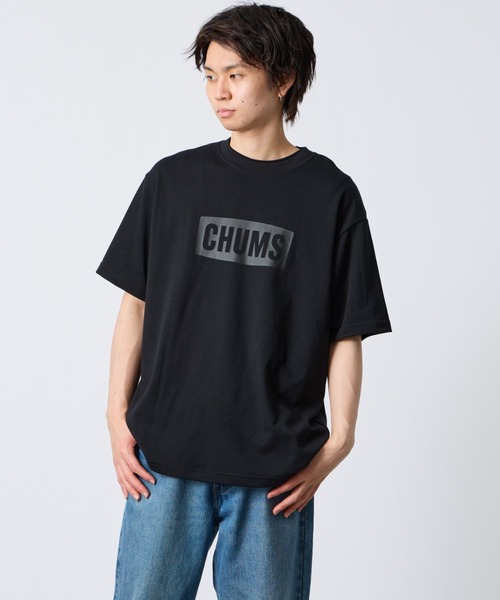 CHUMS（チャムス）の「【WEB限定】[CHUMS/チャムス] チャムスロゴ コットンドライ プリントTシャツ（Tシャツ/カットソー・レディース・ブラック/ホワイト/ネイビー・XL/L/M）」の6枚目の写真