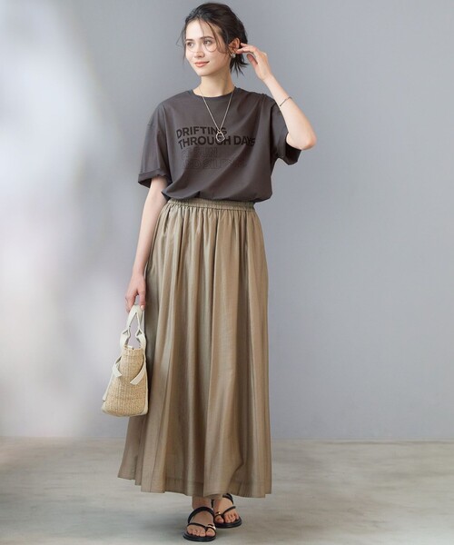 23区（ニジュウサンク）の「ヴィンテージライクジャージー Tシャツ（Tシャツ/カットソー・レディース・ホワイト系/ブラウン系/グレー系・38）」の6枚目の写真
