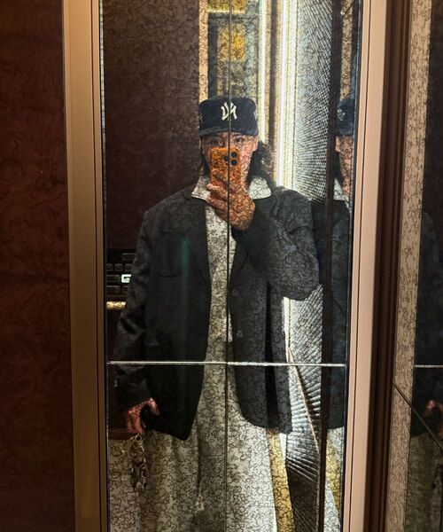 PHERMENON（フェルメノン）の「オーバーサイズブレザー - ベージュ（ノーカラージャケット・メンズ・ベージュ・1/2）」の12枚目の写真