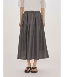 MIDIUMISOLID for Ladies フレアミドルスカート
