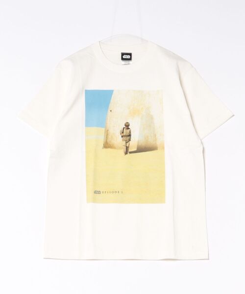 STAR WARS(スターウォーズ)の「『スター・ウォーズ/STARWARS』"""The Phantom Menace"" T-Shirt" 半袖プリントT-シャツ ビックシルエット ピグメント加工 ヴィンテージライク(Tシャツ/カットソー・メンズ・チャコール/ホワイト・LARGE/X-LARGE/MEDIUM)」の4枚目の写真